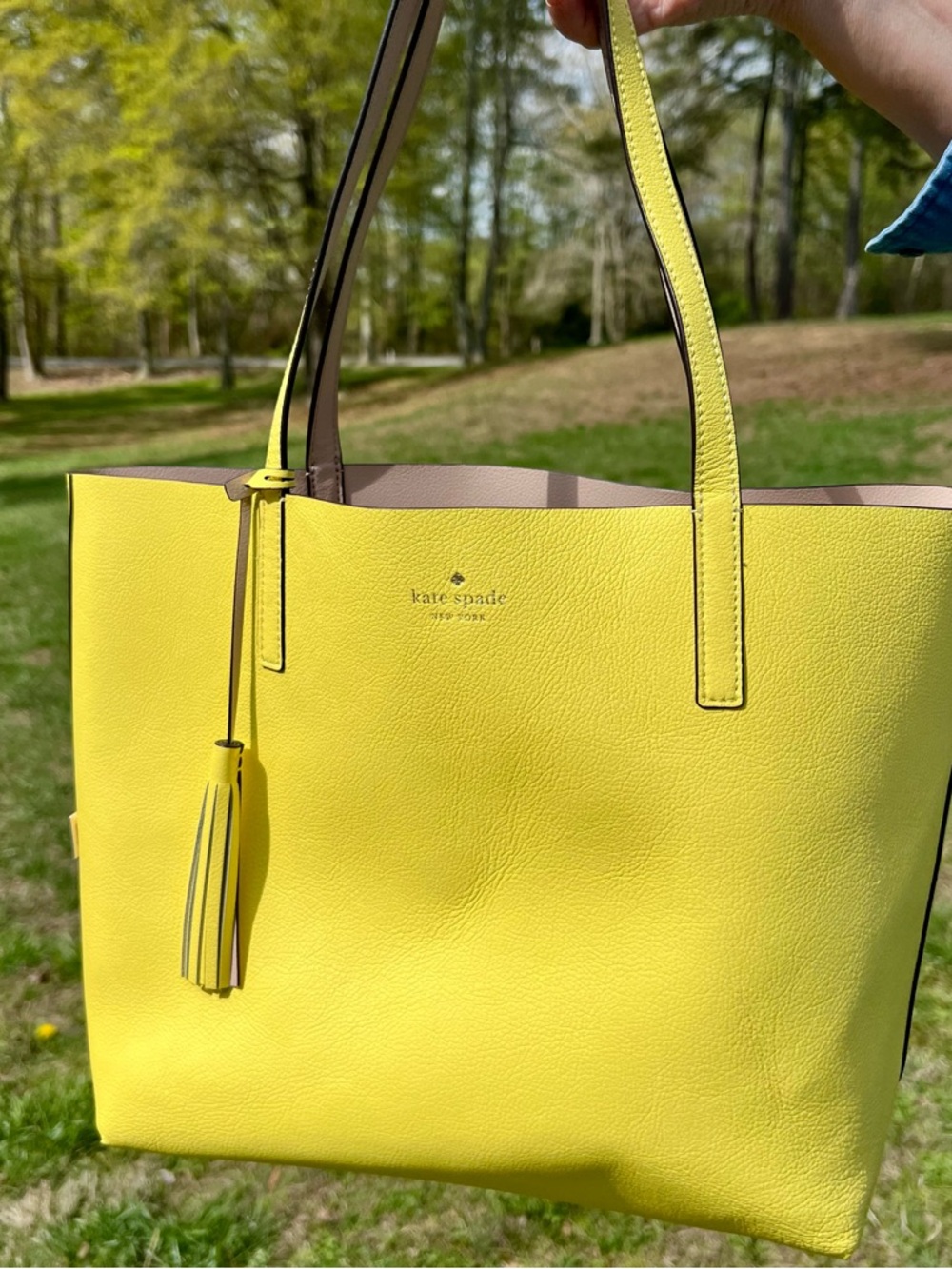 Kate Spade New York Lakeland Drive Marina Reversible Tote Bag - Yellow/Beige